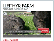 Tablet Screenshot of lleithyrfarm.co.uk